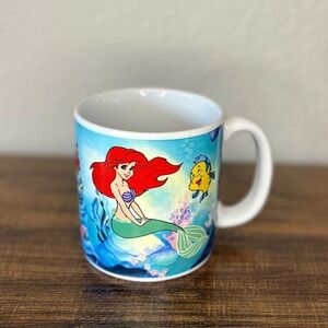 Disney The Little Mermaid Ariel Sebastian Flounder Ceramic Coffee Mug
